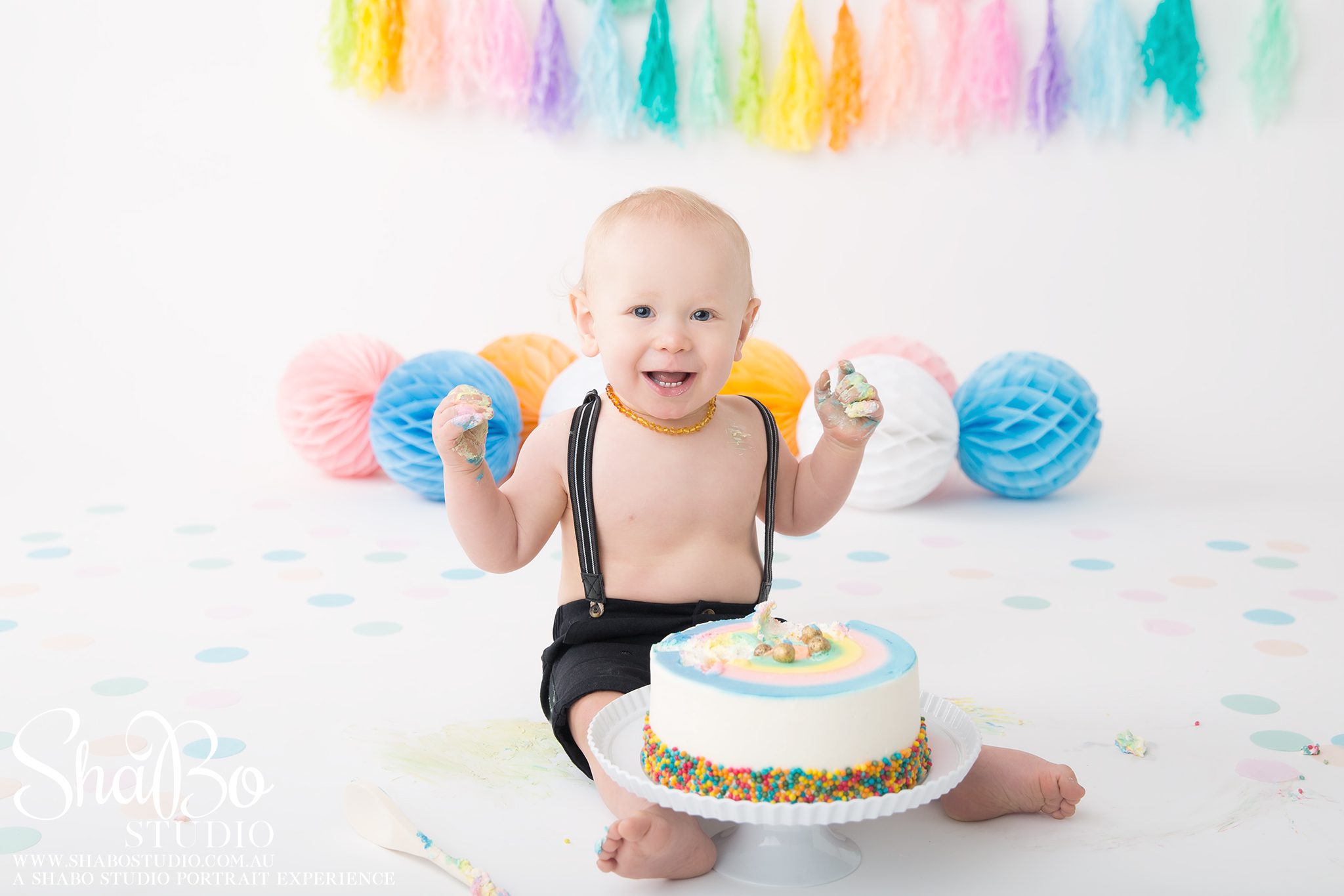 perth cake smash baby photographer ShaBo STUDIO